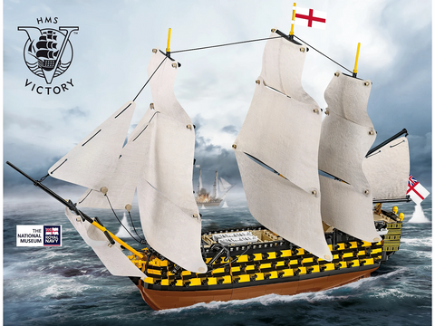 COBI H.M.S. Victory burlaivio konstruktorius 1:144, 2517 detalių