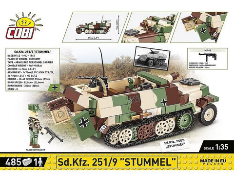 COBI Konstruktorius Sd.Kfz. 251/9 Stummel 1:35, 485 detalių