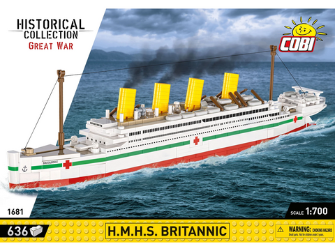 COBI HMHS Britannic laivo konstruktorius 1:700, 636 detalių