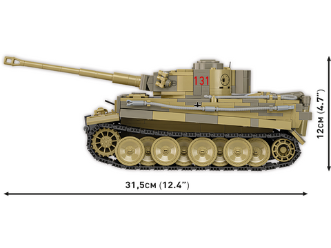 COBI konstruktorius Panzer VI Tiger 131, 1:28, 1275 detalių tankas