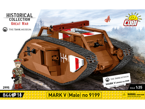 COBI Mark V „Male“ tanko konstruktorius, 1:35, 844 detalės