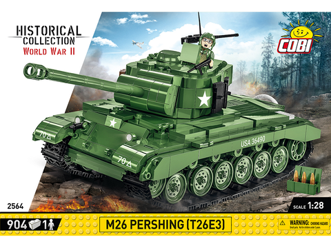 COBI konstruktorius M26 Pershing T26E3 tankas, 1:28, 904 det.