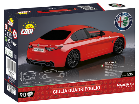 COBI konstruktorius Alfa Romeo Giulia Quadrifoglio 1:35, 90 detalių