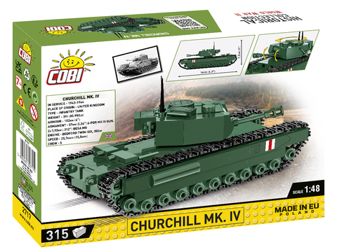 COBI Churchill Mk IV tanko konstruktorius 1:48, 315 det., 2717