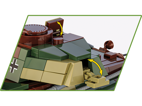 COBI tanko konstruktorius Panzer VI B Königstiger 1:35, 802 detalių