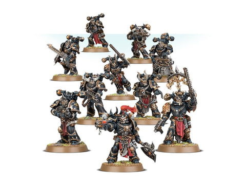 Warhammer 40,000 Chaos Space Marines Legionaries – 10 miniatiūrų rinkinys