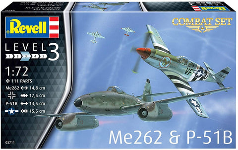 Revell: Combat Set Messerschmitt Me262 - PLASTIKINIS modeliavimo rinkinys - HOBI.LT 🇱🇹