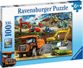 Ravensburger: Construction Vehicles 100 Piece Puzzle - RAVENSBURGER dėlionė - HOBI.LT 🇱🇹