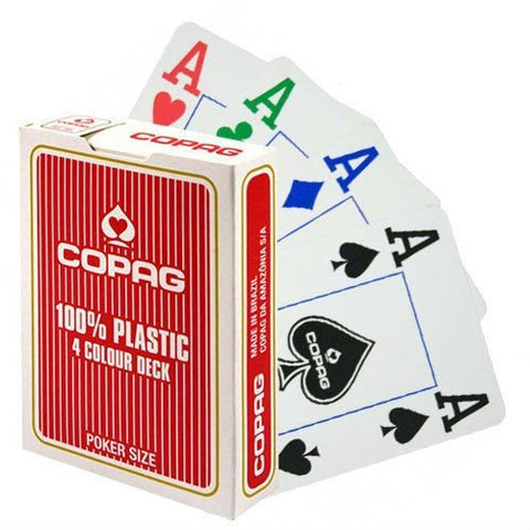 Copag: Copag 4 Colour pokerio kortos (Raudonos) - HOBI.LT 🇱🇹