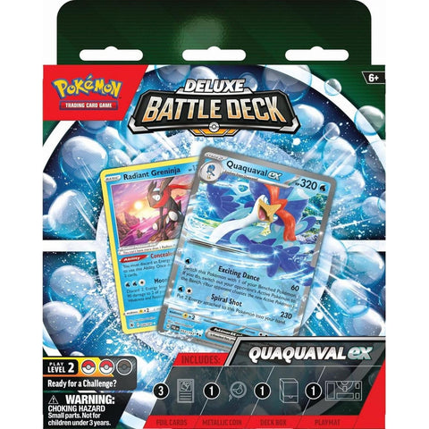 Pokémon Quaquaval ex Deluxe Battle Deck kortų kaladė vaikams