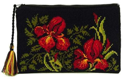 RIOLIS: Cosmetic bag Irises siuvinėjimo rinkinys iš RIOLIS Nr.: 1679AC - HOBI.LT 🇱🇹