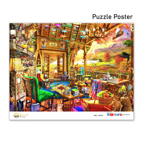 Brain Tree Games dėlionė „Jauki veranda“ – 1000 detalių, 70x50 cm, suaugusiems