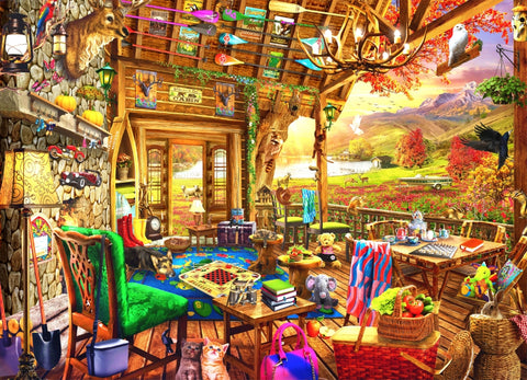 Brain Tree Games dėlionė „Jauki veranda“ – 1000 detalių, 70x50 cm, suaugusiems