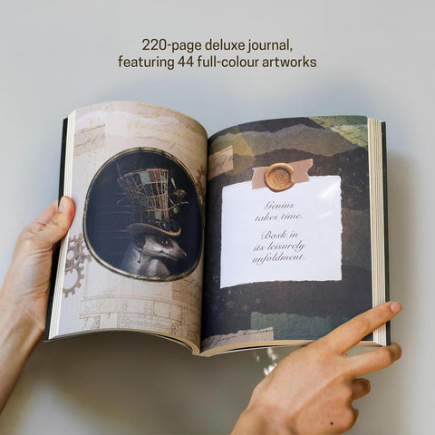 Zoologica Steampunk kūrybos užrašinė su iliustracijomis, 220 psl. – Blue Angel