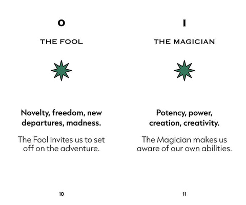 Mini Rider–Waite–Smith taro kaladė (78 kortos) su knygele – Findhorn Press