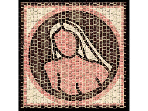 CUIT keraminė mozaika Zodiakas Mergelė, 20x20 cm, konstravimo rinkinys
