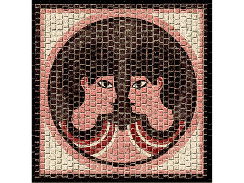 CUIT keraminė mozaika Zodiakas Dvyniai 20x20 cm – konstravimo rinkinys