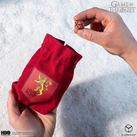 Game of Thrones Lannister kauliukų maišelis su liūtu – Q Workshop