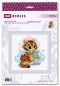 RIOLIS: Curious Little Tiger siuvinėjimo rinkinys iš RIOLIS Nr.: 1976 - HOBI.LT 🇱🇹