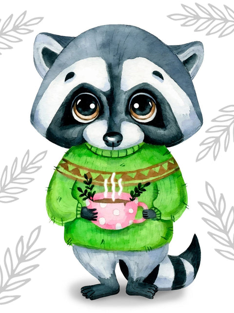 Crafting Spark: Cute Racoon 15х20 Deimantinio Paveikslo komplektas Cs2701 - HOBI.LT 🇱🇹