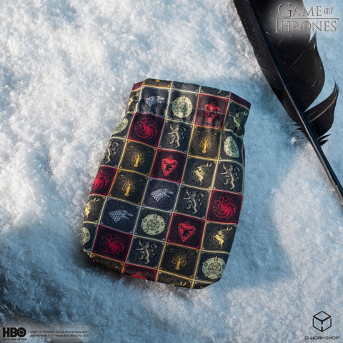 Sostų karai kauliukų maišelis su Westeros herbais, RPG – Q Workshop