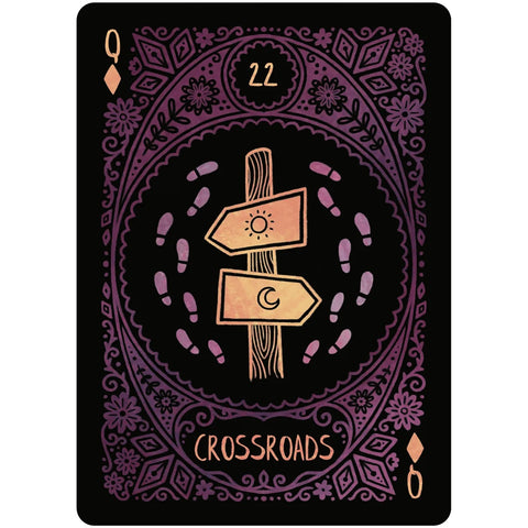 Folk Art Lenormand liaudies meno būrimo kortos, spalvinga kaladė
