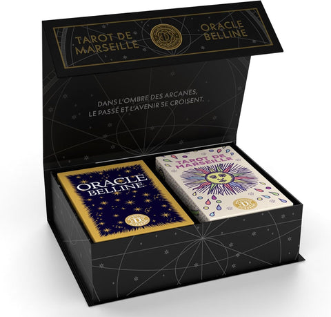 Mini Tarot de Marseille kortos prancūziškos, kolekcinis burtų rinkinys