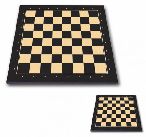 Klasikinė juoda šachmatų ir šaškių lenta 45x45 cm