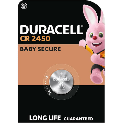 Duracell CR2450 3V ličio baterija automobilių raktams ir laikrodžiams