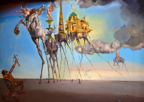 Salvador Dalí „Šv. Antano gundymas“ 1000 detalių dėlionė 50x70 cm