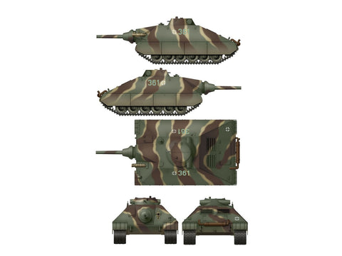 Das Werk vokiško sunkiojo tanko projektas 1944, 2-in-1, 1/35 modelio rinkinys