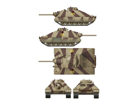 Das Werk vokiško sunkiojo tanko projektas 1944, 2-in-1, 1/35 modelio rinkinys
