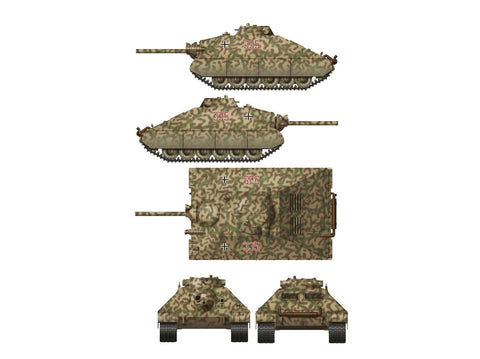 Das Werk vokiško sunkiojo tanko projektas 1944, 2-in-1, 1/35 modelio rinkinys