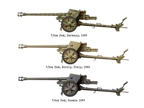 Das Werk vokiečių prieštankinė patranka 7,5 cm PaK40 modelis 1/16 16020