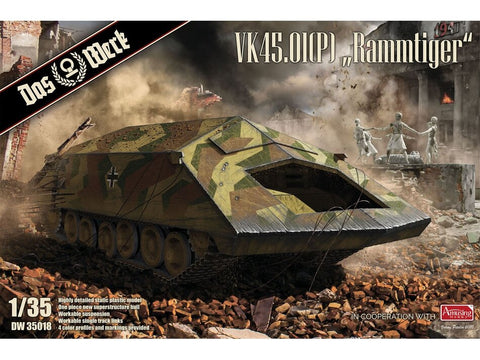 Das Werk Rammtiger VK4501(P) 1/35 plastikinis surenkamas rinkinys kodas 35018