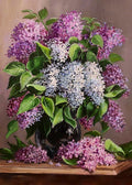 Wizardi: Deimantinis paveikslas A bouquet of lilacs 50*70 cm WD2663 - HOBI.LT 🇱🇹