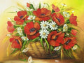 HOBI.LT 🇱🇹: Deimantinis paveikslas Poppies in the Vase AZ - 1348 Dydis: 40*30 - HOBI.LT 🇱🇹