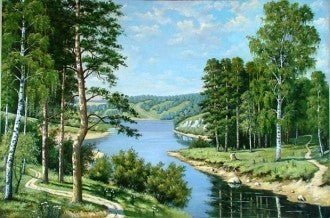 HOBI.LT 🇱🇹: Deimantinis paveikslas Russian Landscape AZ - 1237 Dydis: 50x33 - HOBI.LT 🇱🇹