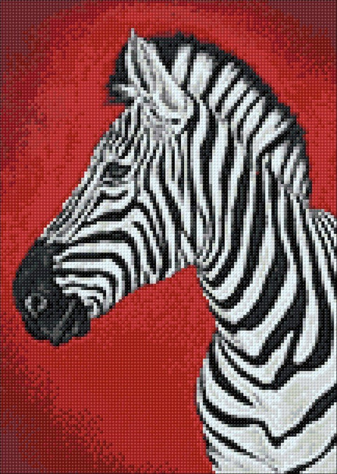 Wizardi: Deimantinis paveikslas Zebra WD080 27*38 cm - HOBI.LT 🇱🇹