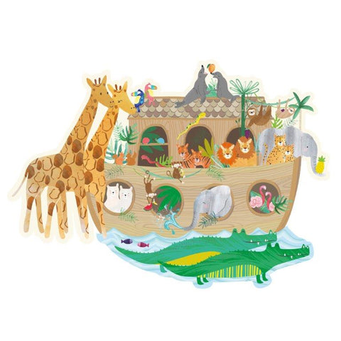Floss & Rock dėlionė „Zoologijos sodas“ 3 viename, 100 dalių, 5+, 63,5×36 cm