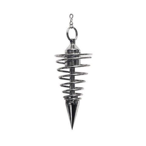 Lo Scarabeo: Deluxe Silver Spiral Pendulum Švytuoklė - HOBI.LT 🇱🇹