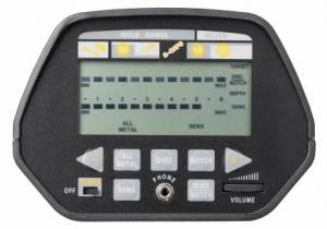 National Geographic profesionalus metalo detektorius su LCD, 20 cm rite, 5 m garantija