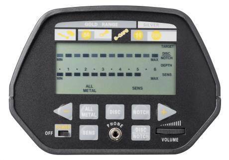 National Geographic profesionalus metalo detektorius su LCD, 20 cm rite, 5 m garantija