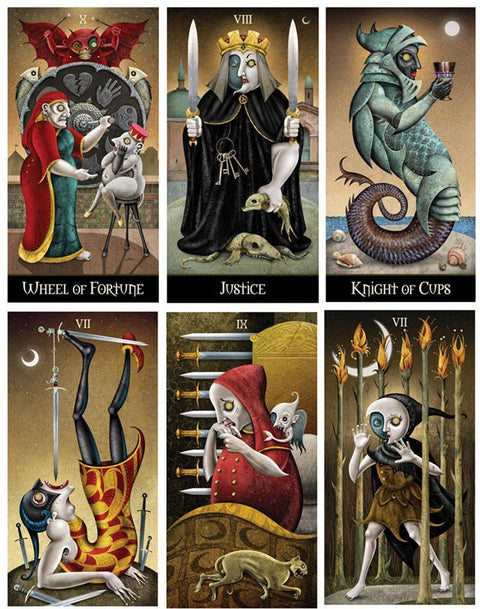 US Games Systems: Deviant Moon Borderless Edition Tarot kortos - HOBI.LT 🇱🇹