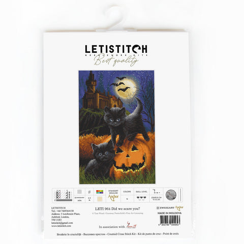 LetiStitch: Did we scare you? SLETI964 - siuvinėjimo kryželiu rinkinys - HOBI.LT 🇱🇹