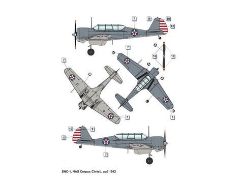 Dora Wings Curtiss-Wright SNC-1 Falcon II 1/48 – plastikinis lėktuvo modelis