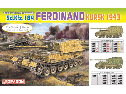Dragon Sd.Kfz.184 Ferdinand Kursko mūšis 1/35 plastikinis modelis 6726