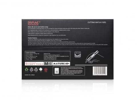 DSPIAE AT-CA3 A3 pjaustymo kilimėlis, 2 mm, dvipusis, su tinkleliu
