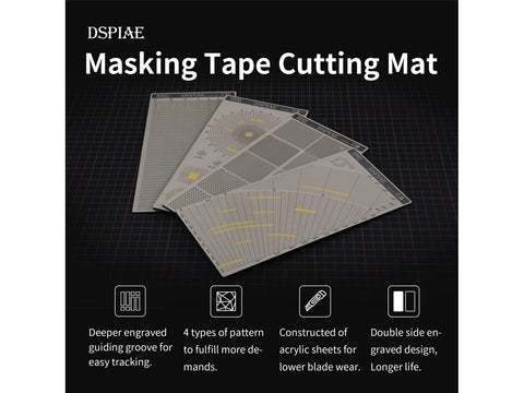 DSPIAE AT-ECC maskavimo kilimėlis C, 110×233 mm, koncentriniai apskritimai