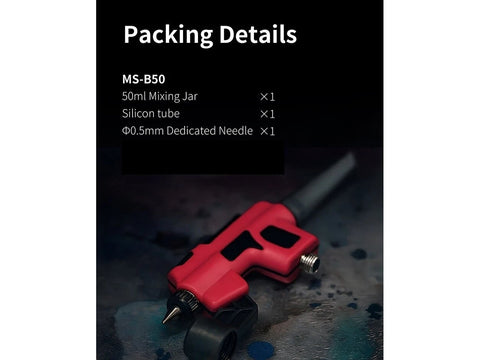DSPIAE plastikiniai buteliukai dažų maišymui, 50 ml, MS-B50